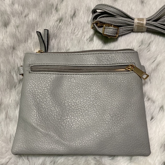 NWOT Nordstrom Small grey crossbody - Picture 2 of 15